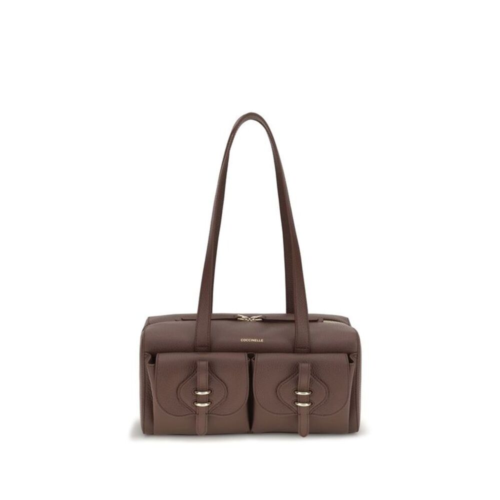 Coccinelle Brown Calf Leather Bos Taurus Shoulder Women's Bag